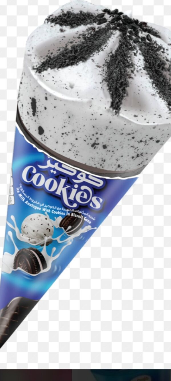 ايسكريم جلايس كوكيز وكريم كون