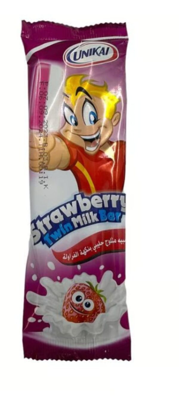 ايسكريم يونيكاى بالفراولة والحليب