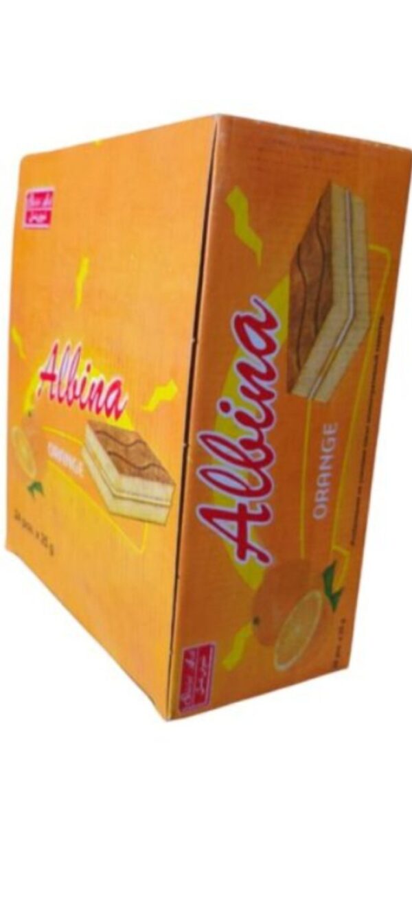 كرتون كيك الينا برتقال 24 حبة