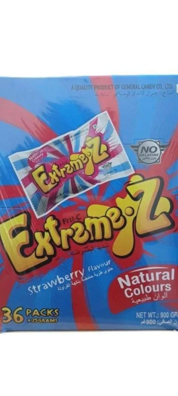 حلوى طرية حامضة بنكهة الفراولة