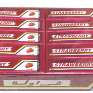 علك محلى بالسكر بنكهة الفراولة