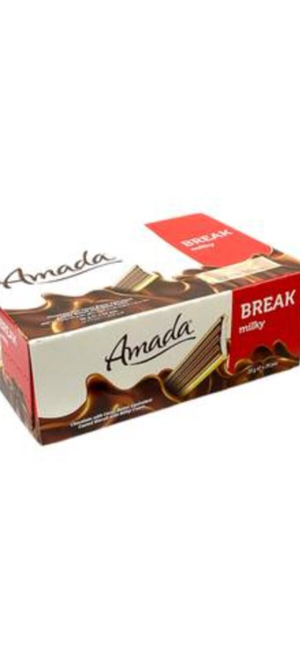 امادا بريك بسكويت بكريمة الحليب مغطى بشوكولاتة ببدائل زبدة الكاكاو