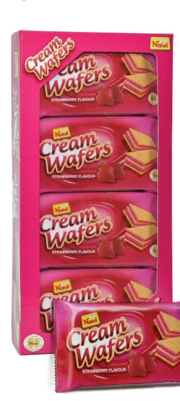 كريمة ويفرز نكهة الفراولة