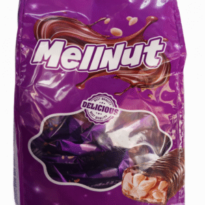 نوجا الكراميل والفول السوداني بالشوكولاتة المركبة بالحليب